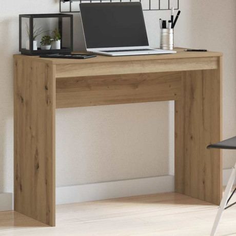 vidaXL Bureau 90x40x72 cm bewerkt hout artisanaal eikenkleur afbeelding3 - 1