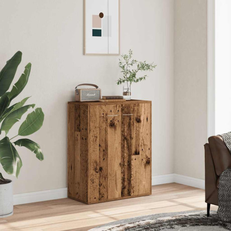 vidaXL Dressoir 60x30x75 cm bewerkt hout oud houtkleurig afbeelding3 - 1