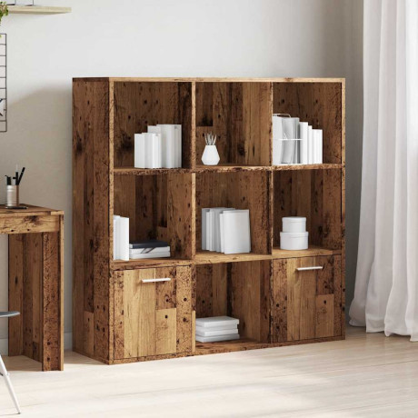 vidaXL Boekenkast 98x29x97,5 cm bewerkt hout oud houtkleurig afbeelding3 - 1