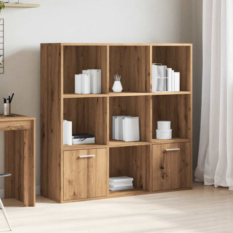 vidaXL Boekenkast 98x29x97,5 cm bewerkt hout artisanaal eikenkleur afbeelding3 - 1