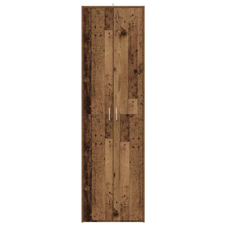 vidaXL Gangkast 55x25x189 cm bewerkt hout oud houtkleurig afbeelding3 - 1