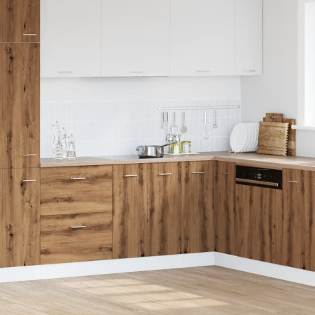 vidaXL Onderkast Lyon 60x46x81,5 cm bewerkt hout artisanaal eikenkleur afbeelding3 - 1