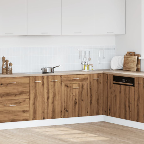 vidaXL Onderkast met lade Lyon 50x46x81,5 cm bewerkt hout artisanaal eiken afbeelding3 - 1
