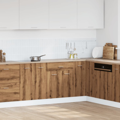 vidaXL Onderkast met lade Lyon 60x46x81,5 cm bewerkt hout artisanaal eiken afbeelding3 - 1