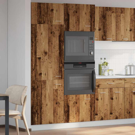 vidaXL Ombouwkast voor koelkast Lyon 60x57x207 cm bewerkt hout oud houtkleurig afbeelding3 - 1