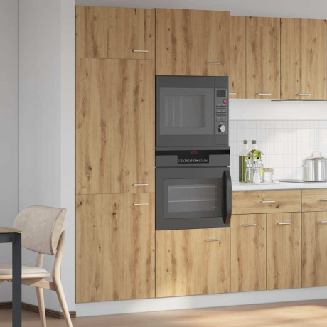 vidaXL Ombouwkast voor koelkast Lyon 60x57x207 cm bewerkt hout artisanaal eikenkleurig afbeelding3 - 1