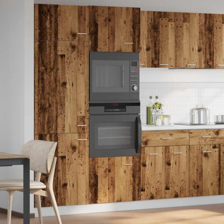 vidaXL Magnetronkast Lyon 60x57x207 cm bewerkt hout oud houtkleurig afbeelding3 - 1
