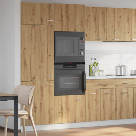vidaXL Magnetronkast Lyon 60x57x207 cm bewerkt hout ambachtelijk eiken afbeelding3 - 1