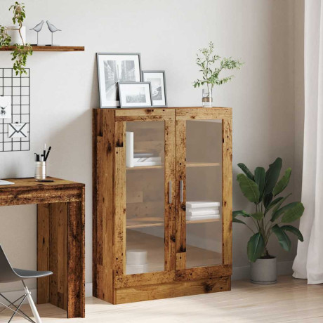 vidaXL Boekenkast 82,5x30,5x115 cm bewerkt hout oud houtkleurig afbeelding3 - 1