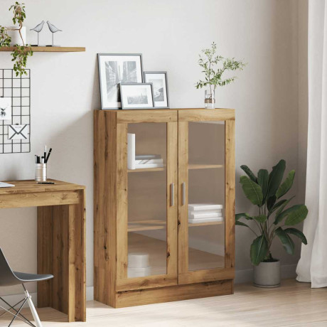 vidaXL Boekenkast 82,5x30,5x115 cm bewerkt hout artisanaal eikenkleur afbeelding3 - 1