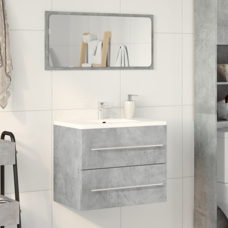 vidaXL Wastafelkast 60x38,5x48 cm spaanplaat betongrijs afbeelding3 - 1
