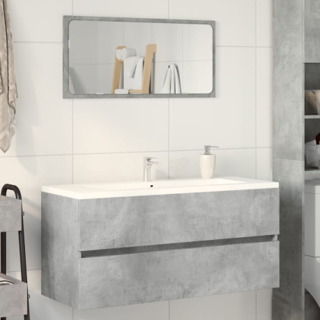 vidaXL Wastafelkast 100x38,5x45 cm spaanplaat betongrijs afbeelding3 - 1