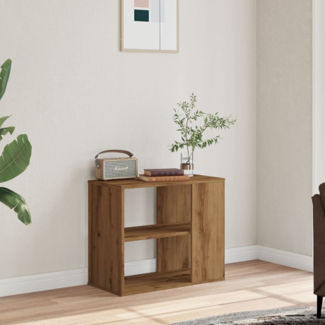 vidaXL Bijzetkast 60x30x50 cm bewerkt hout artisanaal eikenkleur afbeelding3 - 1