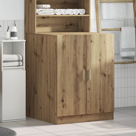 vidaXL Wasmachinekast 70,5x71,5x91,5 cm artisanaal eikenkleurig afbeelding3 - 1