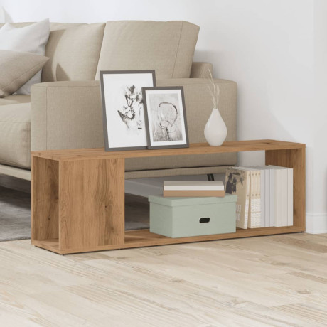 vidaXL Tv-meubel 100x24x32 cm bewerkt hout artisanaal eikenkleur afbeelding3 - 1