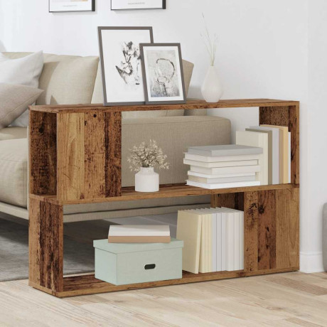 vidaXL Boekenkast 100x24x63 cm bewerkt hout oud houtkleurig afbeelding3 - 1
