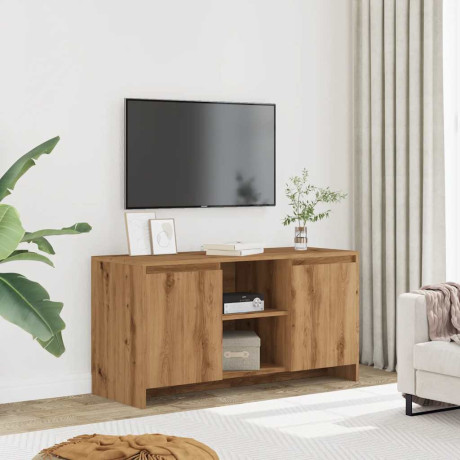 vidaXL Tv-meubel 102x37,5x52,5 cm bewerkt hout artisanaal eikenkleur afbeelding3 - 1