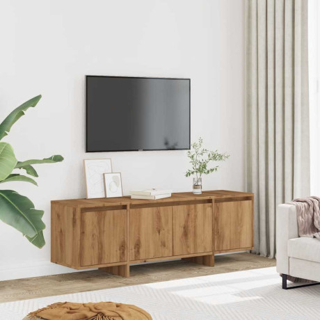 vidaXL Tv-meubel 120x30x40,5 cm bewerkt hout artisanaal eikenkleurig afbeelding3 - 1