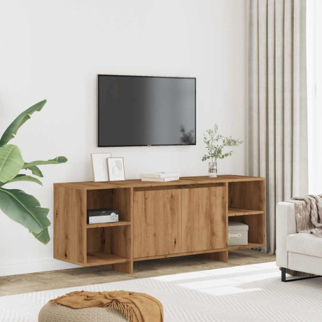 vidaXL Tv-meubel 130x35x50 cm bewerkt hout artisanaal eikenkleur afbeelding3 - 1