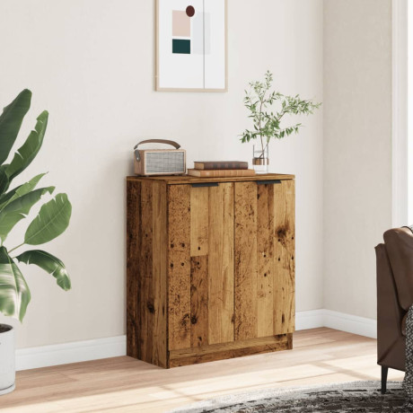 vidaXL Dressoir 60x30x70 cm bewerkt hout oud houtkleurig afbeelding3 - 1