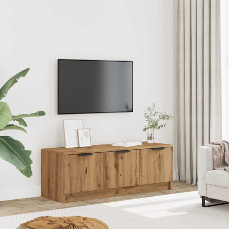 vidaXL Tv-meubel 102x35x36,5 cm bewerkt hout artisanaal eikenkleur afbeelding3 - 1