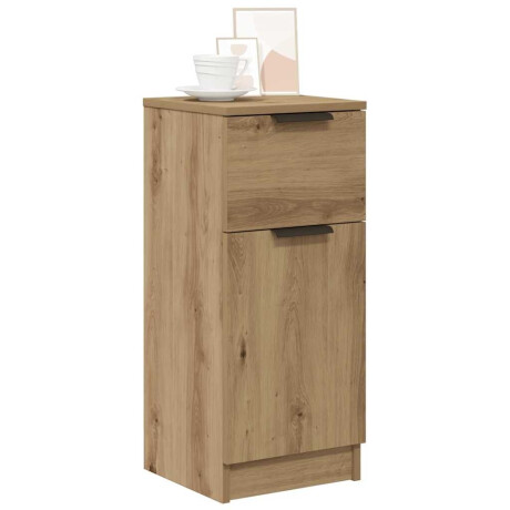 vidaXL Dressoir 30x30x70 cm bewerkt hout artisanaal eikenkleur afbeelding3 - 1