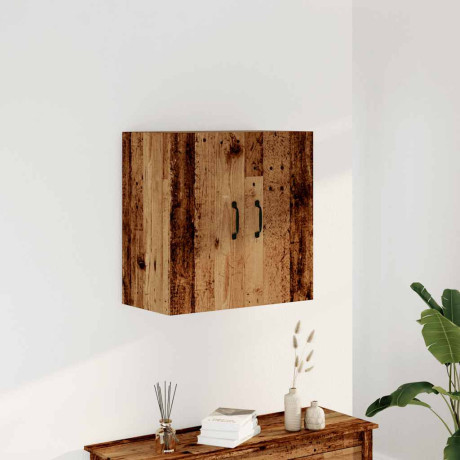 vidaXL Wandkast 60x31x60 cm bewerkt hout oud houtkleurig afbeelding3 - 1