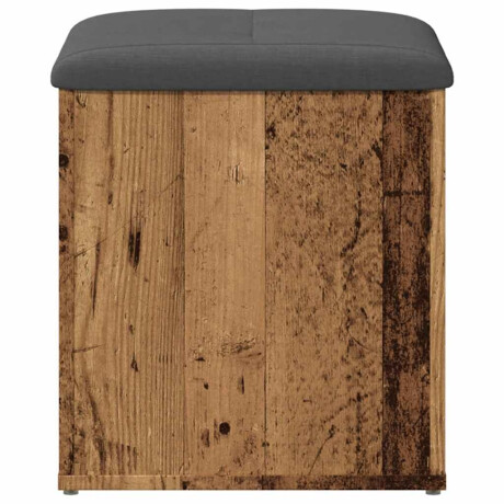 vidaXL Opbergbank 42x42x45 cm bewerkt hout oud houtkleurig afbeelding3 - 1