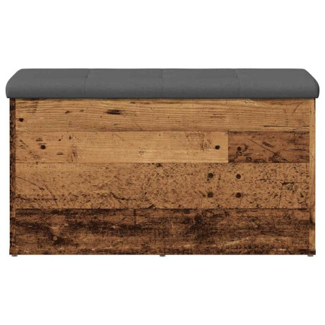 vidaXL Opbergbankje 82x42x45 cm bewerkt hout oud houtkleurig afbeelding3 - 1