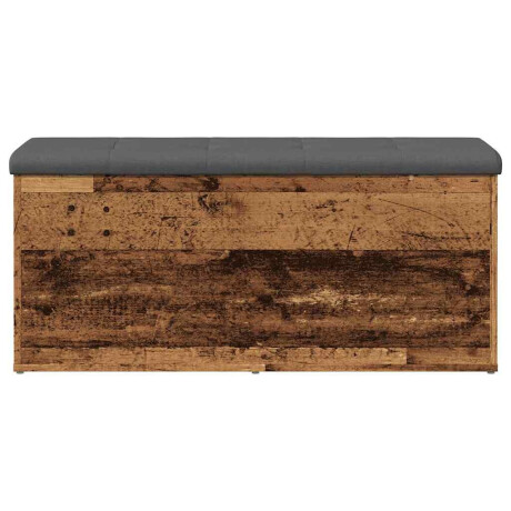 vidaXL Opbergbankje 102x42x45 cm bewerkt hout oud houtkleurig afbeelding3 - 1
