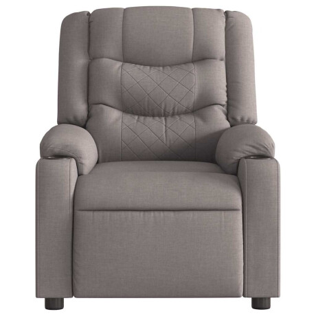 vidaXL Fauteuil verstelbaar stof taupe afbeelding3 - 1