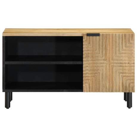 vidaXL Tv-meubel 80x31,5x46 cm massief mangohout bruin afbeelding3 - 1