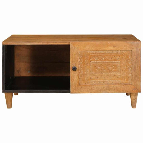 vidaXL Salontafel Licht Bruin 100 x 54 x 40 cm Bewerkt hout afbeelding3 - 1