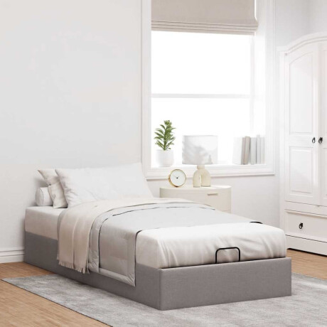 vidaXL Bedframe zonder matras 90x190 cm stof taupe afbeelding3 - 1
