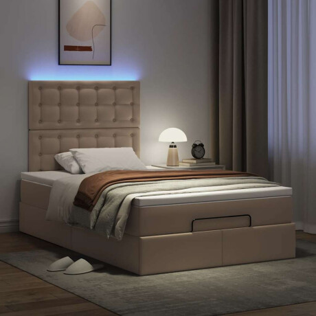 vidaXL Ottoman bed met matras en LED's 120x190 cm kunstleer afbeelding3 - 1
