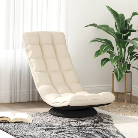 vidaXL Draaibare vloerstoel linnen 70x51x79 cm afbeelding3 - 1