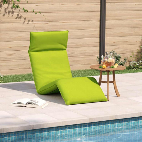 vidaXL Ligstoel inklapbaar 175x54x8,5 cm oxford stof heldergroen afbeelding3 - 1