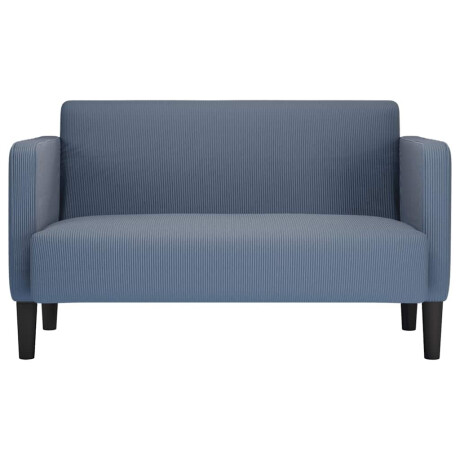 vidaXL Loveseat bank 109 cm corduroy stof blauw afbeelding3 - 1