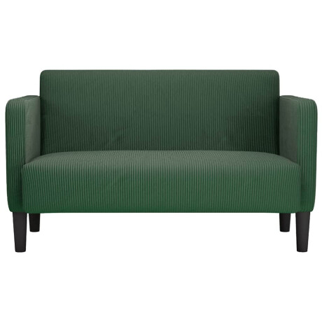 vidaXL Loveseat bank 109 cm corduroy stof donkergroen afbeelding3 - 1