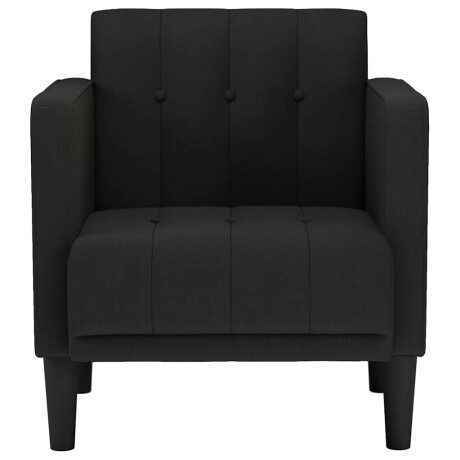 vidaXL Fauteuil met armleuningen Zwart 53 cm Stof afbeelding3 - 1