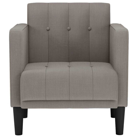 vidaXL Fauteuil met armleuningen Taupe 53 cm Stof afbeelding3 - 1