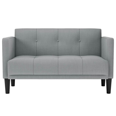 vidaXL Loveseat Bank Lichtgrijs 111 cm Stof afbeelding3 - 1