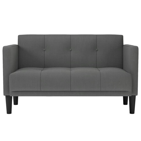 vidaXL Loveseat Bank Donkergrijs 111 cm Stof afbeelding3 - 1