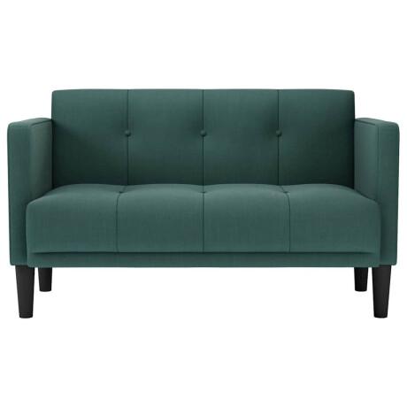 vidaXL Loveseat Bank Donkergroen 111 cm Stof afbeelding3 - 1