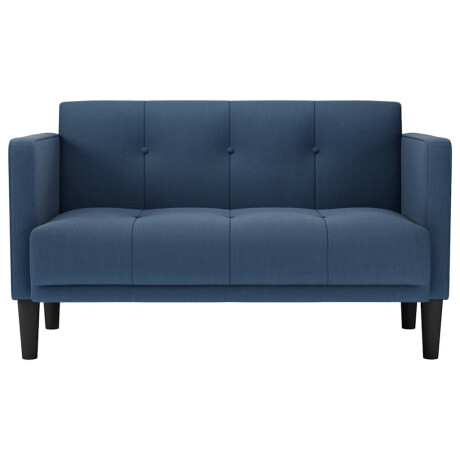 vidaXL Loveseat bank blauw 111 cm stof afbeelding3 - 1