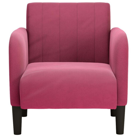 vidaXL Fauteuil met armleuningen 54 cm fluweelrood wijnrood afbeelding3 - 1