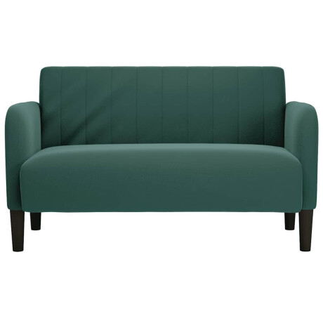 vidaXL Loveseat bank 109 cm fluweel donkergroen afbeelding3 - 1