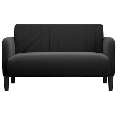 vidaXL Loveseat bank 109 cm fluweel zwart afbeelding3 - 1