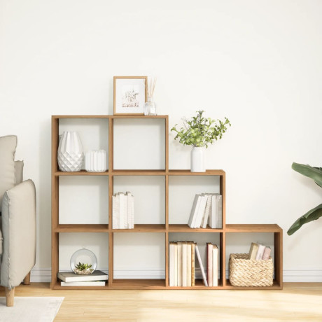 vidaXL Kamerscherm / boekenkast 137,5x29x103,5 cm hout artisanaal eik afbeelding3 - 1