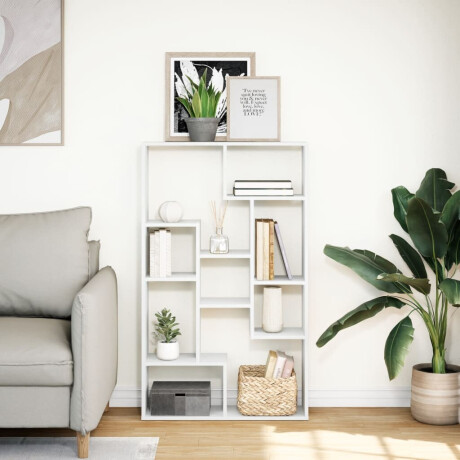 vidaXL Boekenkast 72x20x120,5 cm bewerkt hout wit afbeelding3 - 1